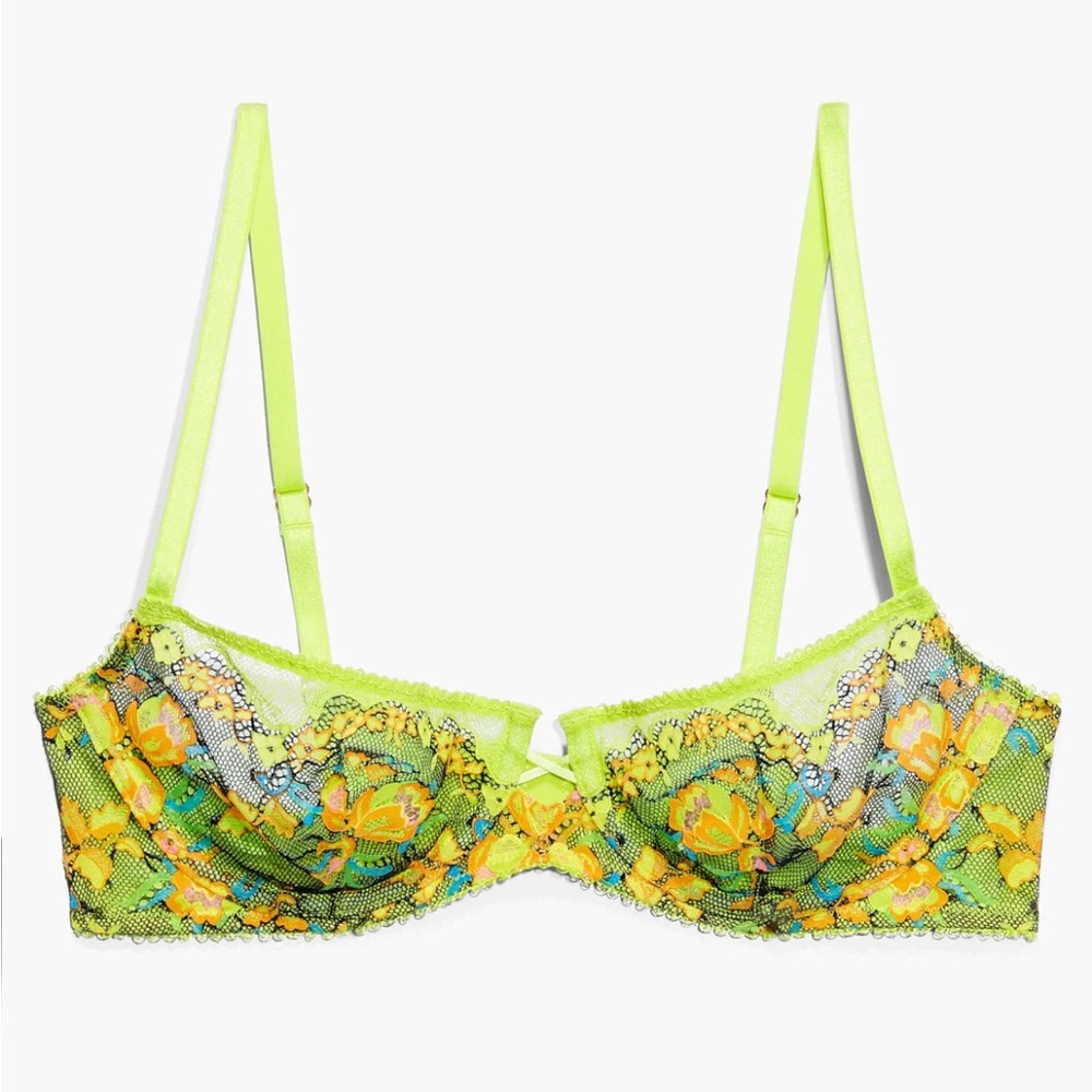 Savage x Fenty Sweetheart Lace Balconette Unlined US 36DD Wild Bunch BNWT